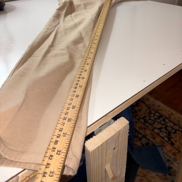 Men's AG Adriano Goldschmied Marshall Slim Chino Pant Khaki Flat Front - Size 31 - Picture 14 of 16